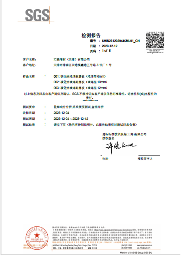 SGS Test Report
