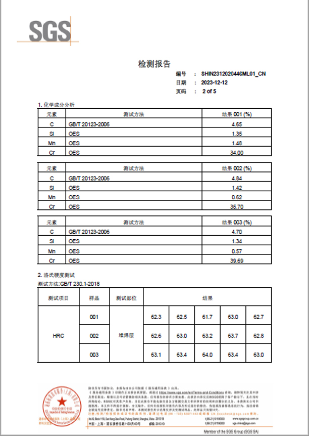 SGS Test Report